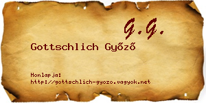 Gottschlich Győző névjegykártya